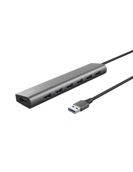 RY-24967,Hub USB Trust HALYX, 7x USB 3.2 gen 1, Gri