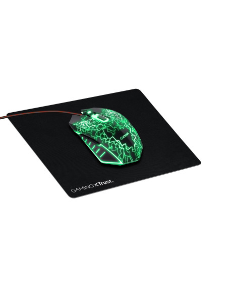 24625,Kit Trust GXT 783X Izza - Mouse Optic, RGB LED, USB, Black + Mousepad, Negru