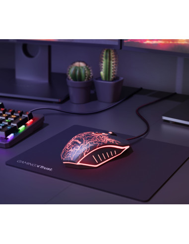 24625,Kit Trust GXT 783X Izza - Mouse Optic, RGB LED, USB, Black + Mousepad, Negru