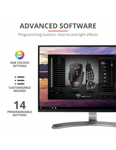 Mouse Trust GXT 970, Gaming Mouse, negru,TR-23764