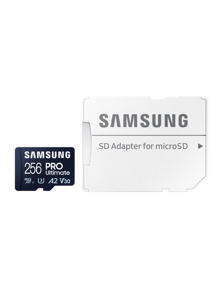 MB-MY256SA/WW,Memory Card microSDXC Samsung PRO Ultimate MB-MY256SA/WW 256GB, Class 10, UHS-I U3, V30, A2 + Adaptor SD