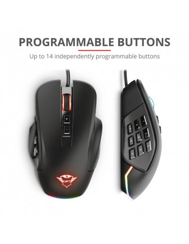 Mouse Trust GXT 970, Gaming Mouse, negru,TR-23764
