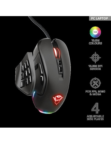 Mouse Trust GXT 970, Gaming Mouse, negru,TR-23764