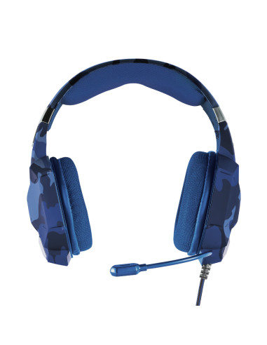 23249,Casti cu microfon Trust GXT 322B Carus, 3.5mm jack, Albastru