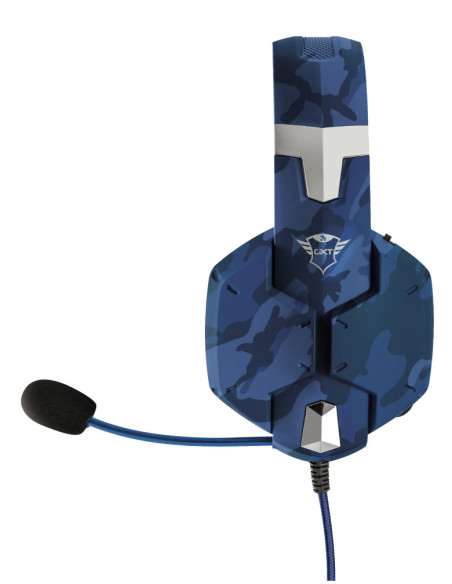 23249,Casti cu microfon Trust GXT 322B Carus, 3.5mm jack, Albastru