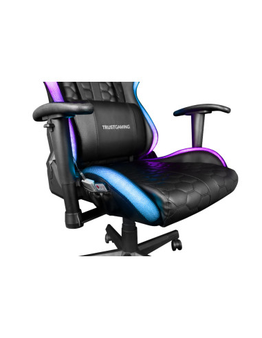 23845,Scaun gaming Trust GXT 716 Rizza, RGB LED, Negru