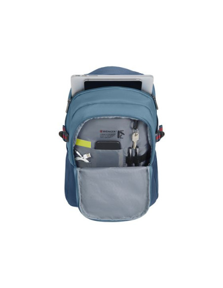 611992,Rucsac Wenger/SwissGear Ryde din material/PET pentru laptop de 16", albastru