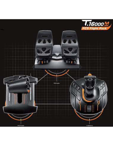 2960782,Joystick Thrustmaster T.16000M Flight Pack USB, Negru