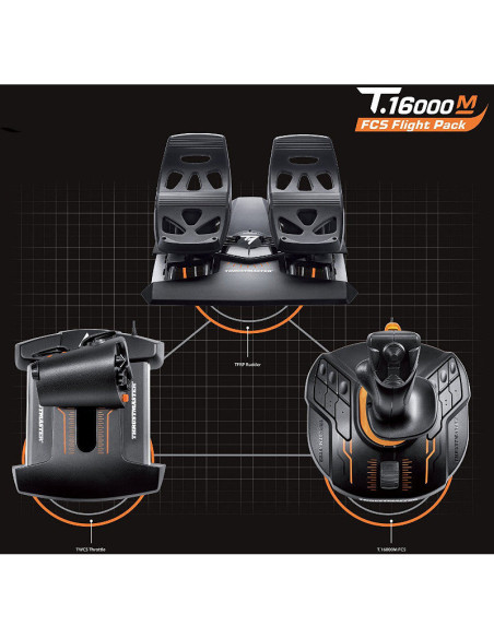 2960782,Joystick Thrustmaster T.16000M Flight Pack USB, Negru