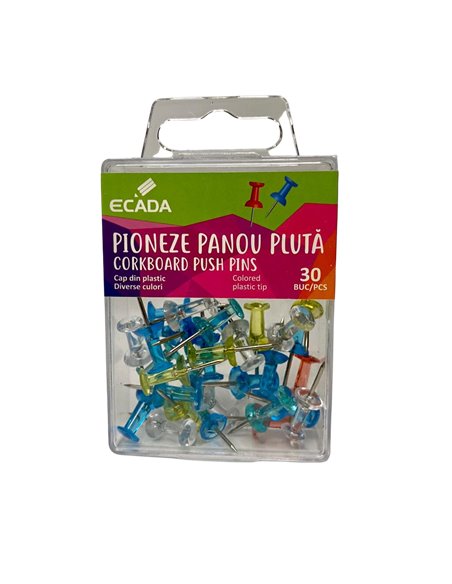82130,Pioneze panou pluta ECADA 30 buc/cutie