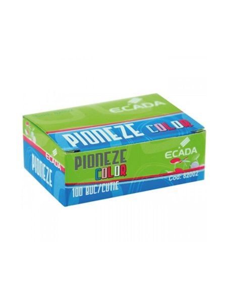82002,Pioneze color ECADA 100 buc/cutie, Color