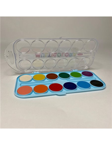AR123,Acuarele DACO 12 culori Multicolora