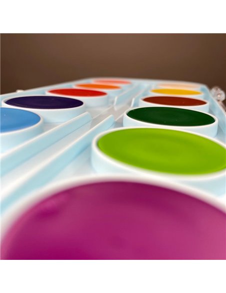 AR123,Acuarele DACO 12 culori Multicolora