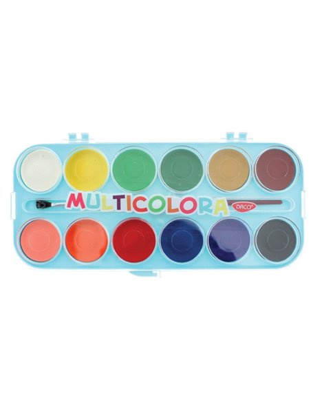 AR123,Acuarele DACO 12 culori Multicolora
