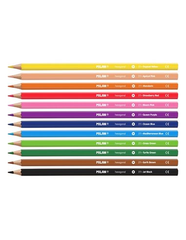 80012,Creioane colorate MILAN 12 buc/cutie 80012,Creioane colorate MILAN 12 buc/cutie