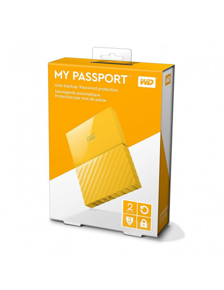 HDD Extern WD My Passport, 2TB, galben, USB HDD Extern WD My Passport, 2TB, galben, USB