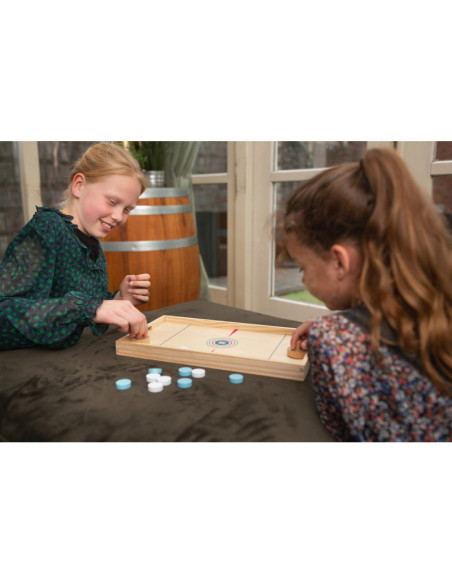 GA458,Joc 2 in 1 Sling Puck si Hochei de masa, BS Toys GA458,Joc 2 in 1 Sling Puck si Hochei de masa, BS Toys