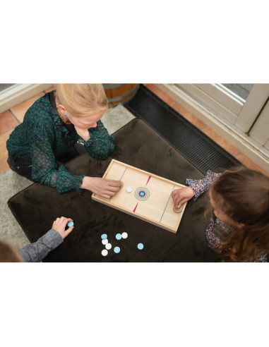 GA458,Joc 2 in 1 Sling Puck si Hochei de masa, BS Toys GA458,Joc 2 in 1 Sling Puck si Hochei de masa, BS Toys