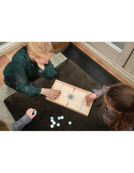 GA458,Joc 2 in 1 Sling Puck si Hochei de masa, BS Toys GA458,Joc 2 in 1 Sling Puck si Hochei de masa, BS Toys