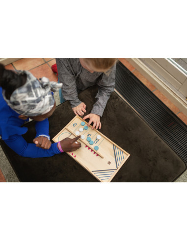 GA458,Joc 2 in 1 Sling Puck si Hochei de masa, BS Toys GA458,Joc 2 in 1 Sling Puck si Hochei de masa, BS Toys