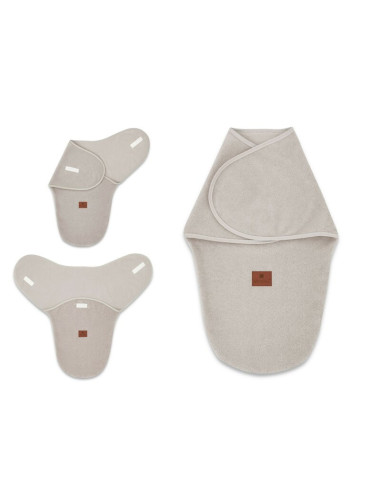 BN-6426972023245,MimiNu - Sistem de infasare bebe, 0 - 3 luni, Din tesatura thermofrotte, Beige