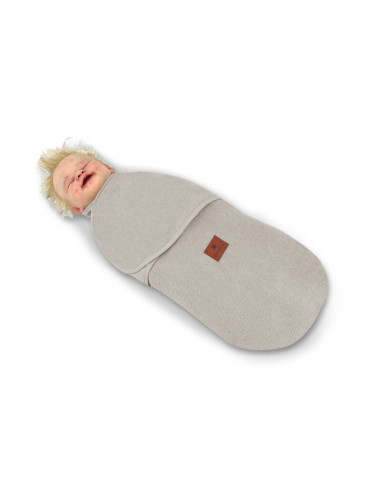 BN-6426972023245,MimiNu - Sistem de infasare bebe, 0 - 3 luni, Din tesatura thermofrotte, Beige
