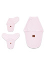 BN-6426972023252,MimiNu - Sistem de infasare bebe, 0 - 3 luni, Din tesatura thermofrotte, Pink