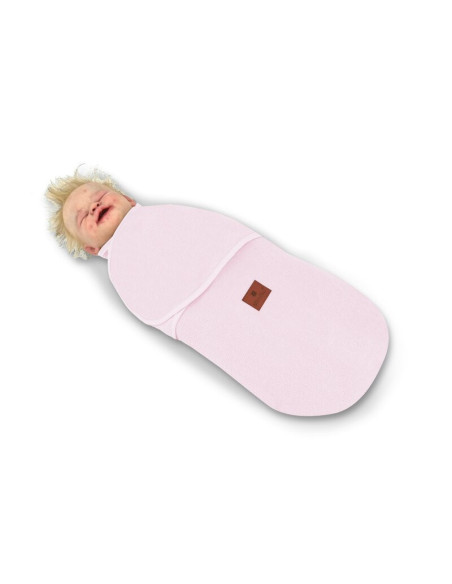 BN-6426972023252,MimiNu - Sistem de infasare bebe, 0 - 3 luni, Din tesatura thermofrotte, Pink