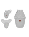 BN-6426972023269,MimiNu - Sistem de infasare bebe, 0 - 3 luni, Din tesatura thermofrotte, Grey