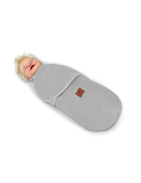 BN-6426972023269,MimiNu - Sistem de infasare bebe, 0 - 3 luni, Din tesatura thermofrotte, Grey