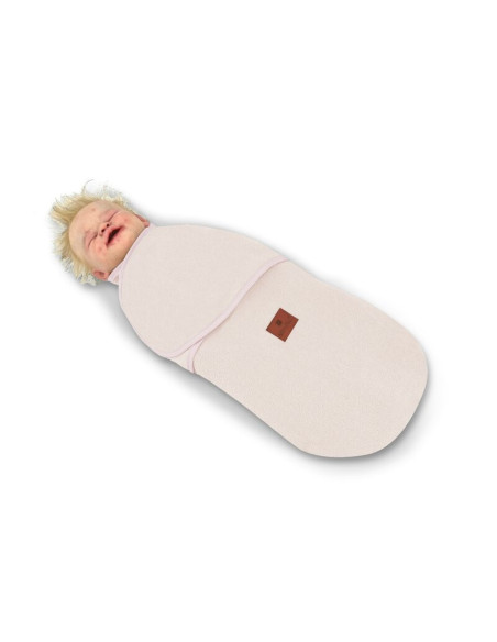 BN-6426972023276,MimiNu - Sistem de infasare bebe, 0 - 3 luni, Din tesatura thermofrotte, Powder Pink