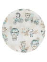 BN-6426972024044,MimiNu - Set 2 cearceafuri cu elastic pentru patut leagan sau patut co-sleeper, 90x50 cm, Din bumbac, Material 