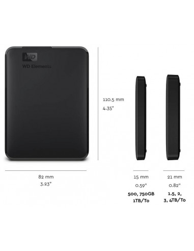 HDD USB3 4TB EXT. 2.5"/BLACK WDBU6Y0040BBK-WESN