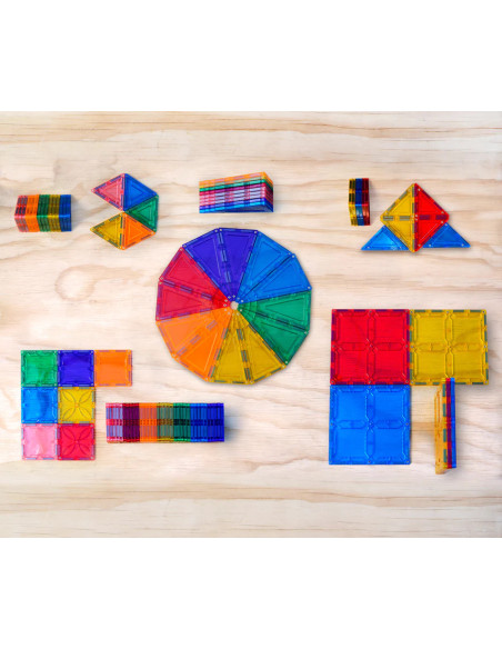 MBL-101,Set magnetic Magblox - 101 piese magnetice de constructie transparente