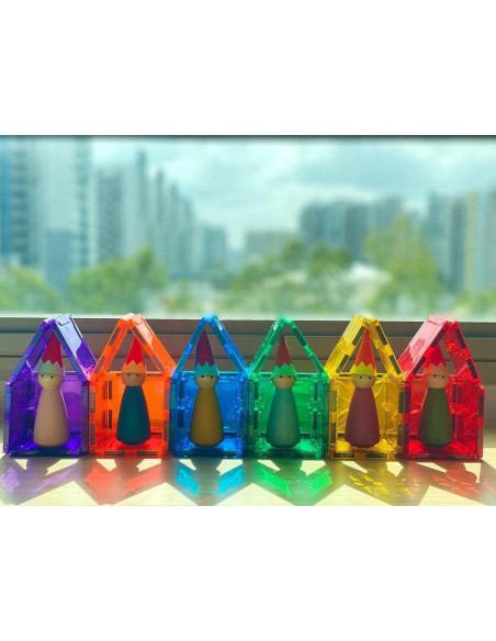 MBL-101,Set magnetic Magblox - 101 piese magnetice de constructie transparente