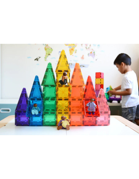 MBL-101,Set magnetic Magblox - 101 piese magnetice de constructie transparente