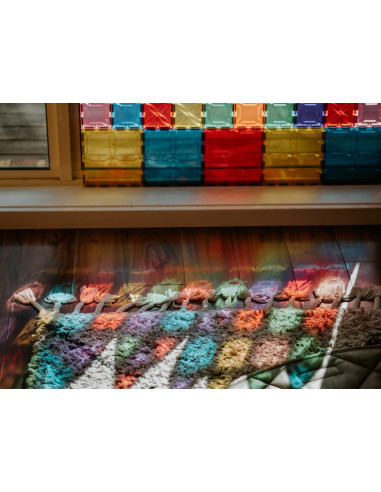 MBL-101,Set magnetic Magblox - 101 piese magnetice de constructie transparente