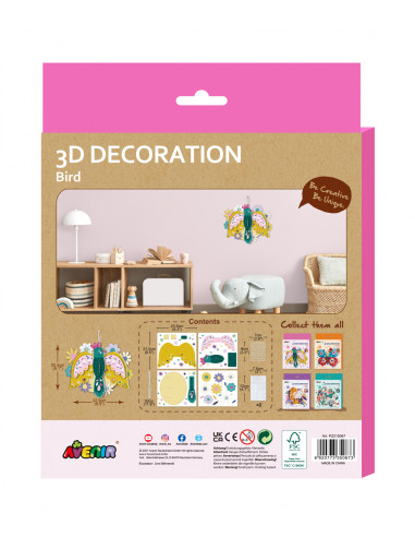 PZ215067,Decoratiune 3D-Pasare PZ215067,Decoratiune 3D-Pasare