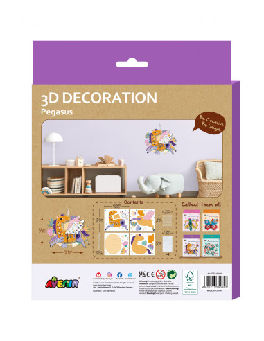 PZ215069,Decoratiune 3D-Pegas PZ215069,Decoratiune 3D-Pegas