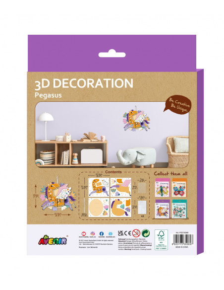 PZ215069,Decoratiune 3D-Pegas PZ215069,Decoratiune 3D-Pegas