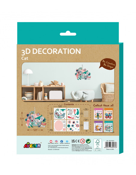 PZ215070,Decoratiune 3D - Pisica PZ215070,Decoratiune 3D - Pisica