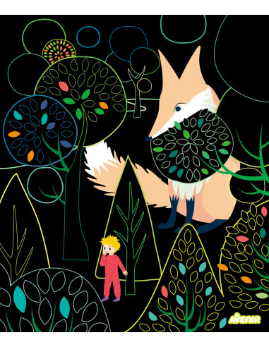 CH221808,Kit DIY de razuit - Lumina de Veghe pentru camera - Calatorie Magica