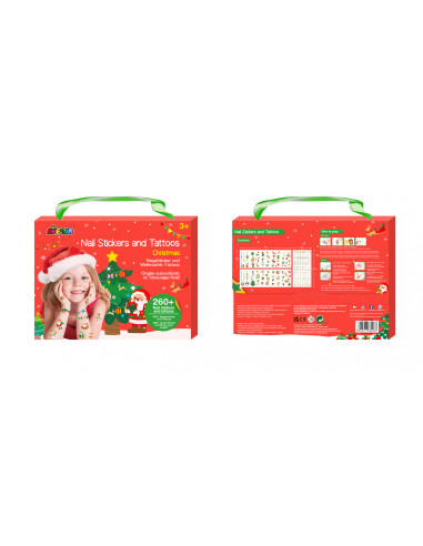 NA218208,Stickere pentru unghii si tatuaje - Craciun