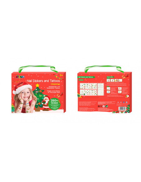 NA218208,Stickere pentru unghii si tatuaje - Craciun