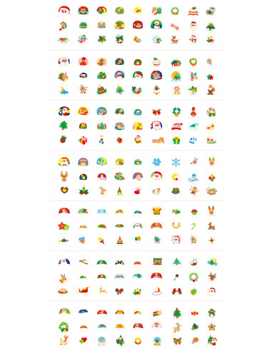 NA218208,Stickere pentru unghii si tatuaje - Craciun