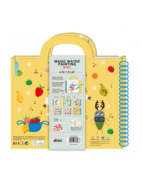 CH221896,Cea mai mare Carte de pictat cu apa, sabloane, stampile si jocuri, portabila - Animale CH221896,Cea mai mare Carte de pictat cu apa, sabloane, stampile si jocuri, portabila - Animale