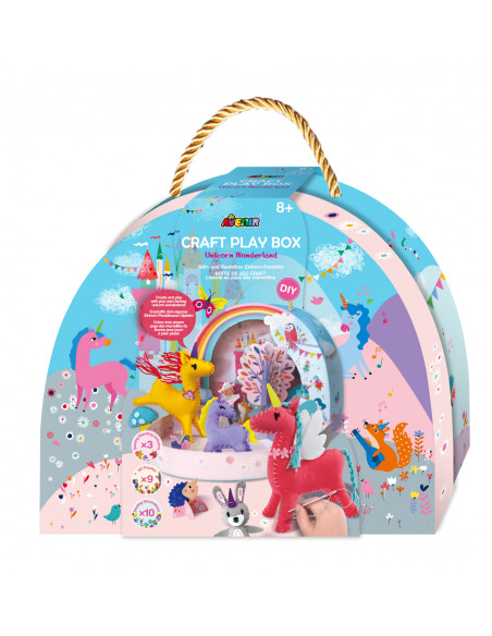 CH221893,Set creativ DIY portabil - Lumea Fantastica a Unicornilor cu activitati de cusut, construit si joc de rol CH221893,Set creativ DIY portabil - Lumea Fantastica a Unicornilor cu activitati de cusut, construit si joc de rol