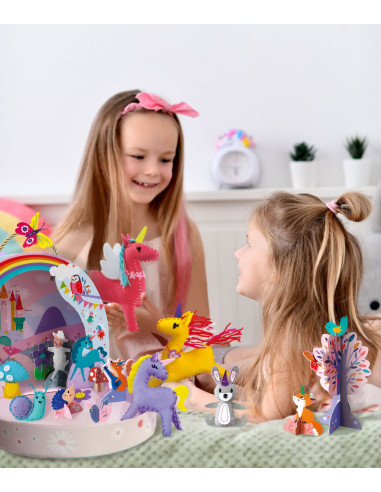 CH221893,Set creativ DIY portabil - Lumea Fantastica a Unicornilor cu activitati de cusut, construit si joc de rol CH221893,Set creativ DIY portabil - Lumea Fantastica a Unicornilor cu activitati de cusut, construit si joc de rol