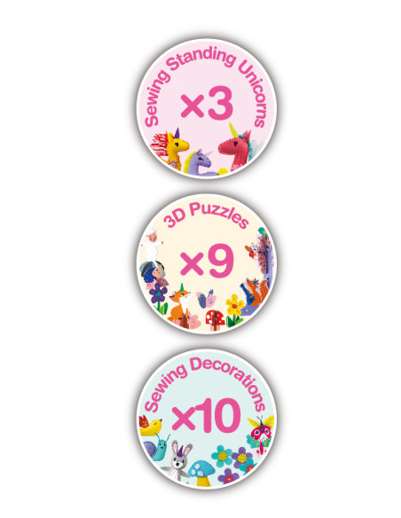 CH221893,Set creativ DIY portabil - Lumea Fantastica a Unicornilor cu activitati de cusut, construit si joc de rol CH221893,Set creativ DIY portabil - Lumea Fantastica a Unicornilor cu activitati de cusut, construit si joc de rol