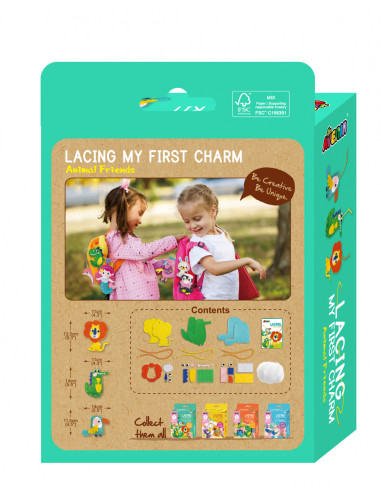 CH211796,Set creativ de cusut cu tehnica siretului - Primul meu Pandantiv Animale, nivel 1 CH211796,Set creativ de cusut cu tehnica siretului - Primul meu Pandantiv Animale, nivel 1